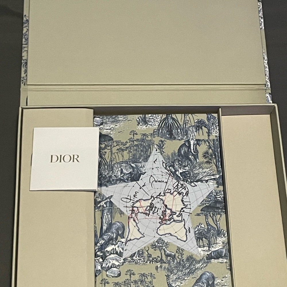 Dior Safari-Themed Notebook with Star Design